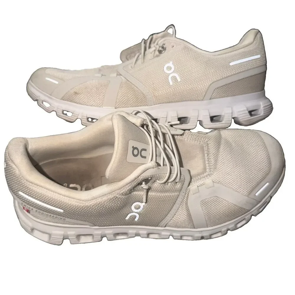 ON Cloud 6 Women's Running Shoes Pearl/White US Sizes 9.5 Sneakers (SRC)